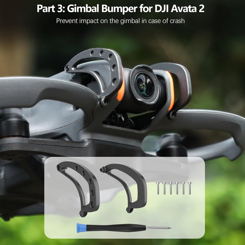 FPVtosky 6-IN-1 Avata 2 Accessories Kit, Avata 2 Hard Case, Gimbal Bumper, 5pack ND Filter Set, Goggle 3 Dust Cover, Neck Lanyard, Battery Digital Sticker for DJI Avata2 Drone Combo Accessories - Image 4